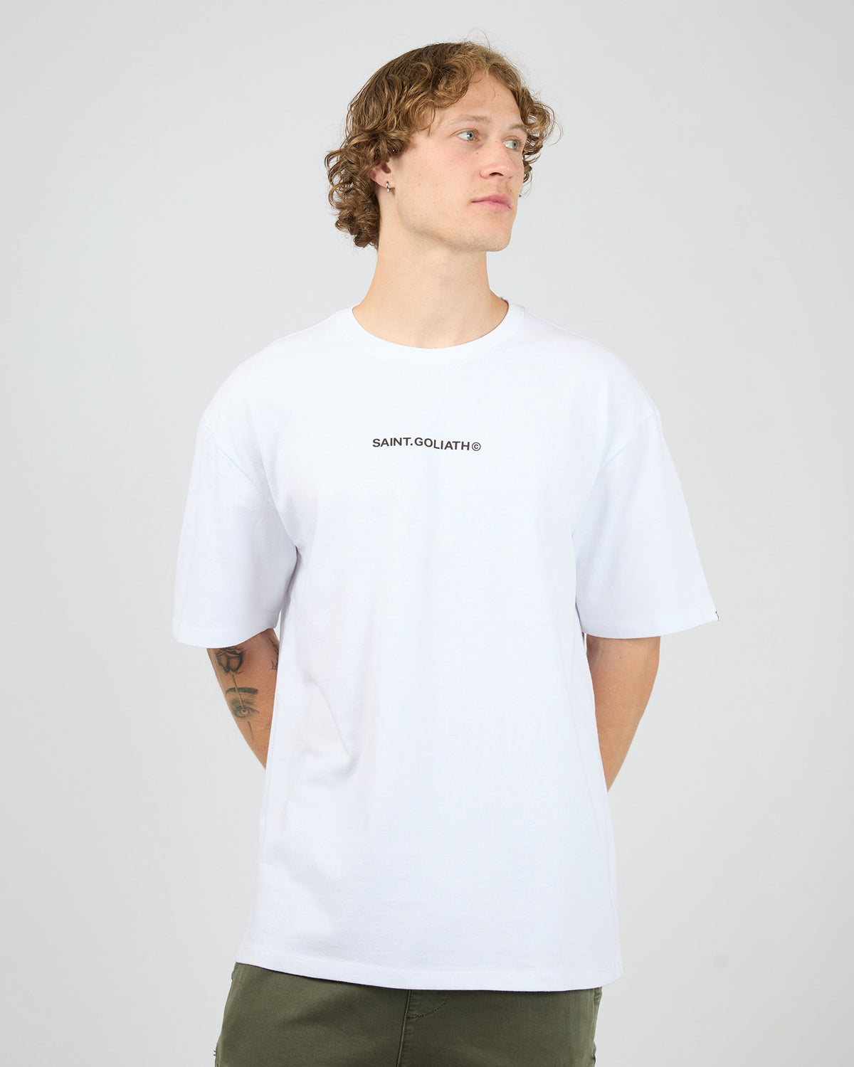 SAINT GOLIATH / ID TEE / WHITE / 4346065
