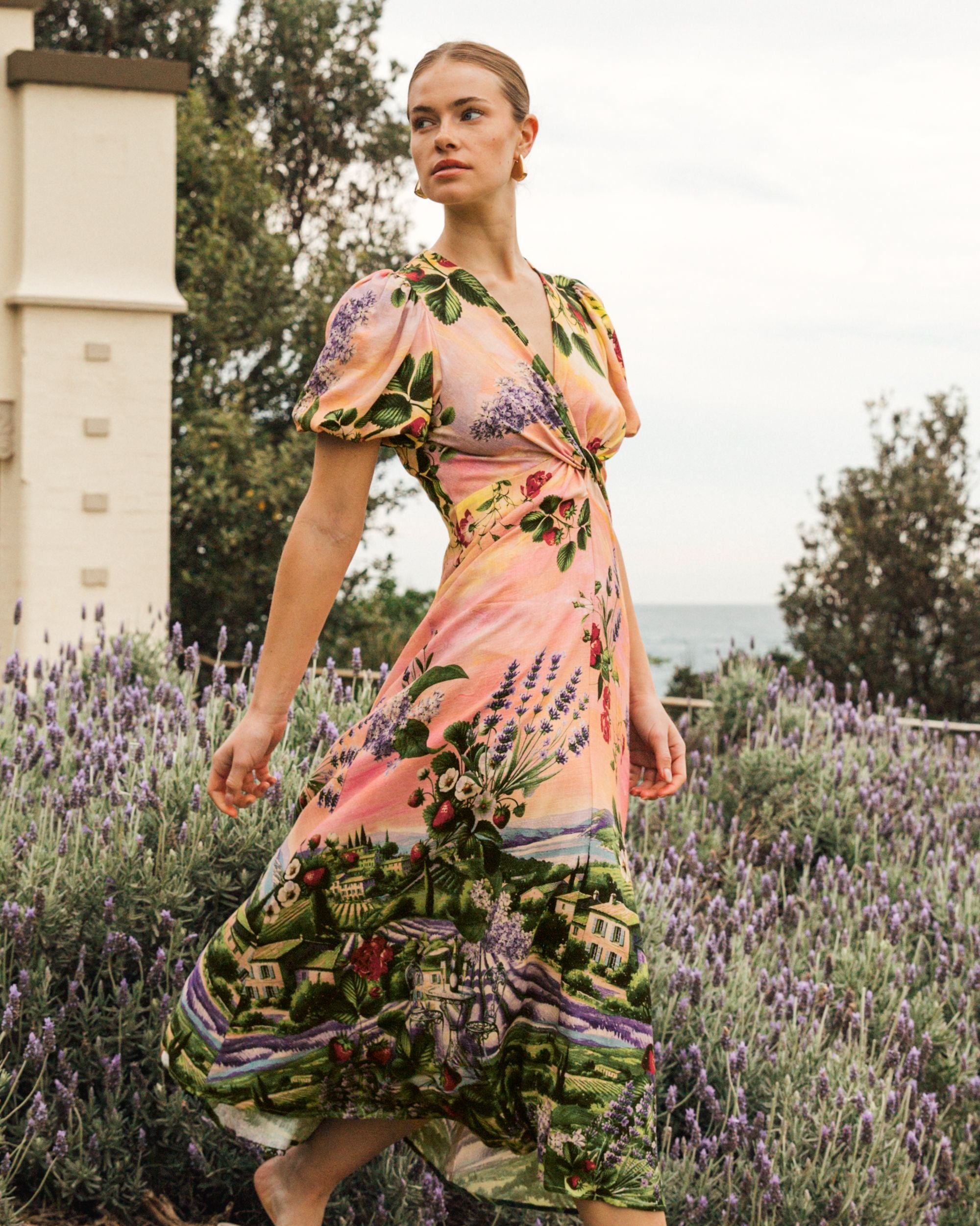 WHITE CLOSET / PROVENCE TWIST DRESS / TFE8545-33