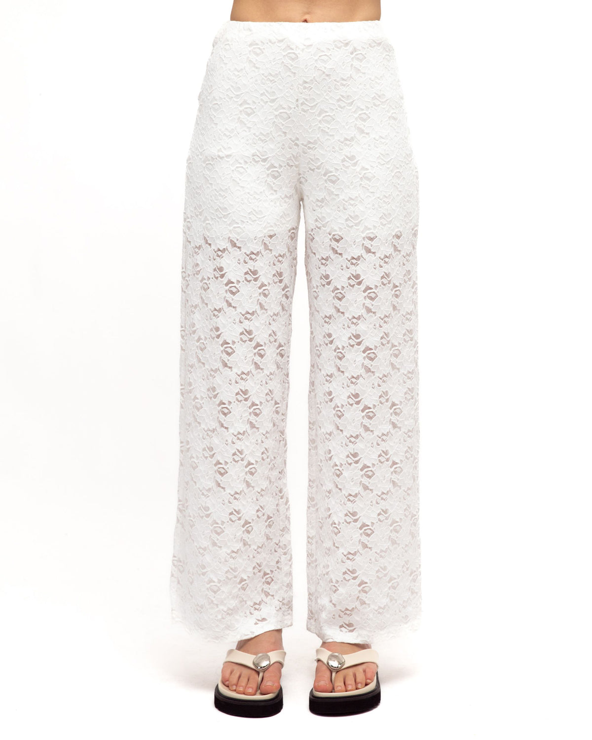WHITE CLOSET / HOLLYS LACE PANT / WHITE / TF11179