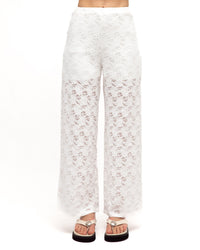 WHITE CLOSET / HOLLYS LACE PANT / WHITE / TF11179
