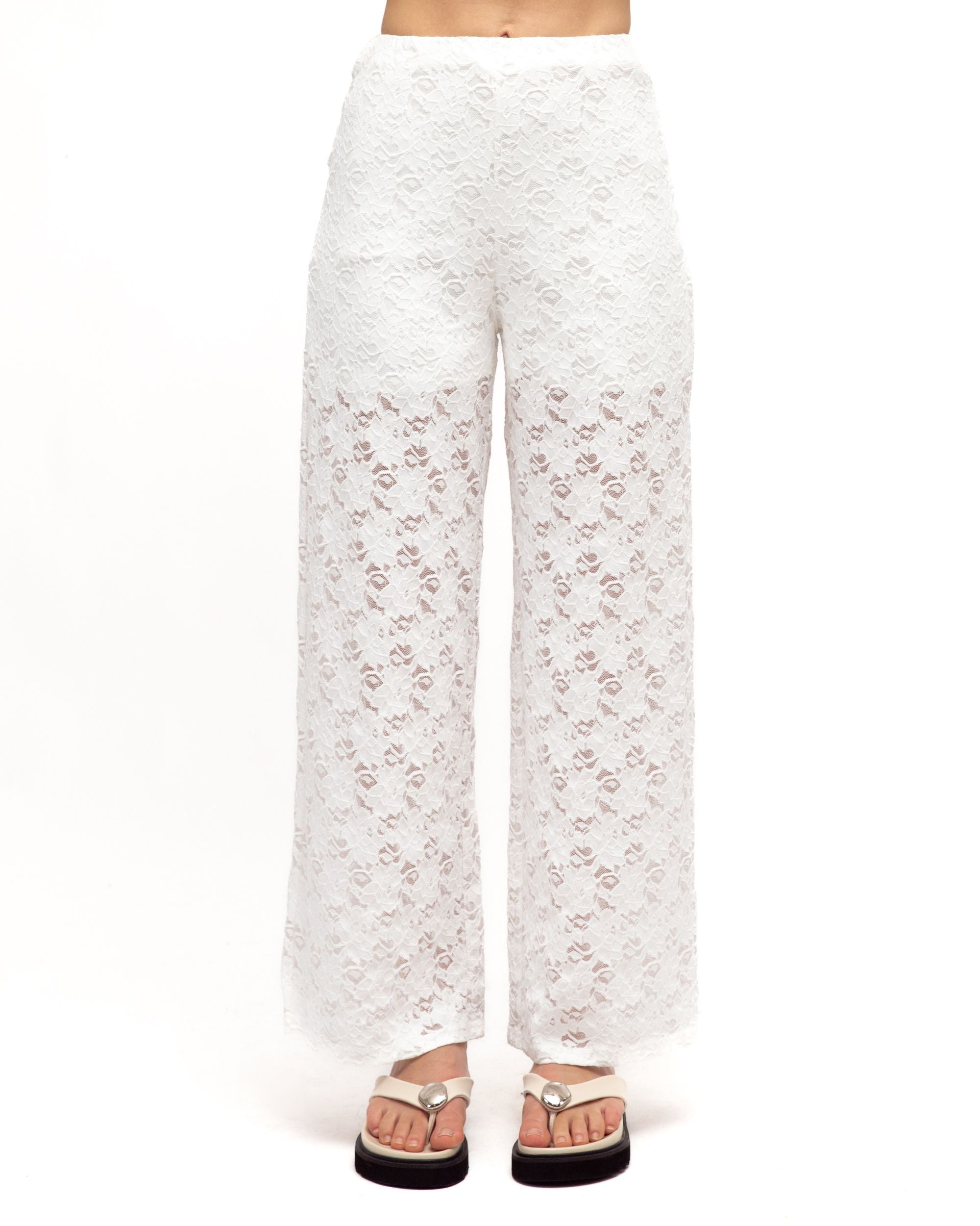 WHITE CLOSET / HOLLYS LACE PANT / WHITE / TF11179