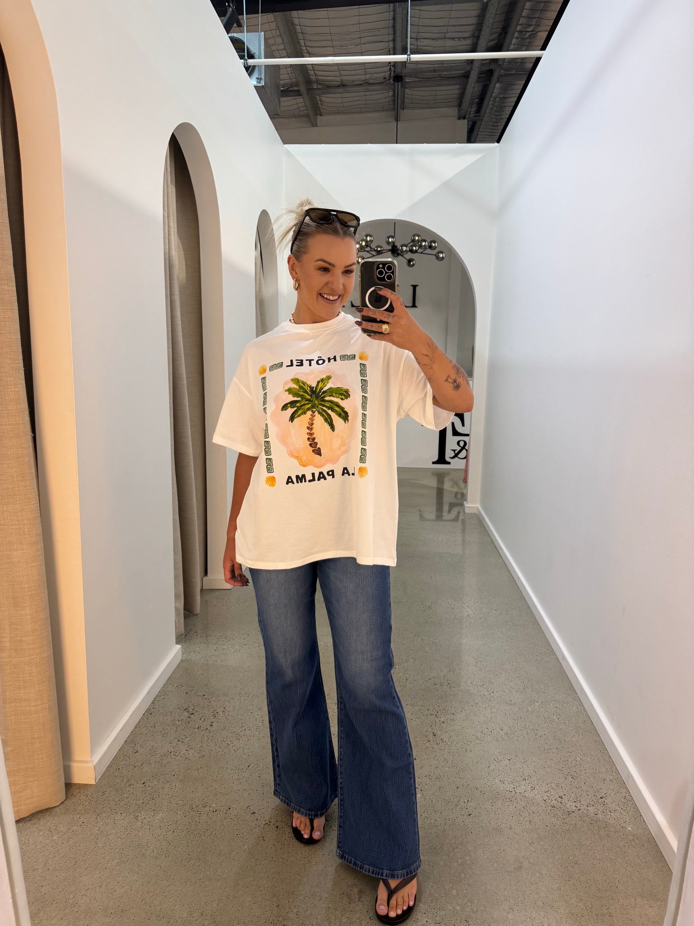 BY FRANKIE / HOTEL LA PALMA TEE / 610-35 / WHITE