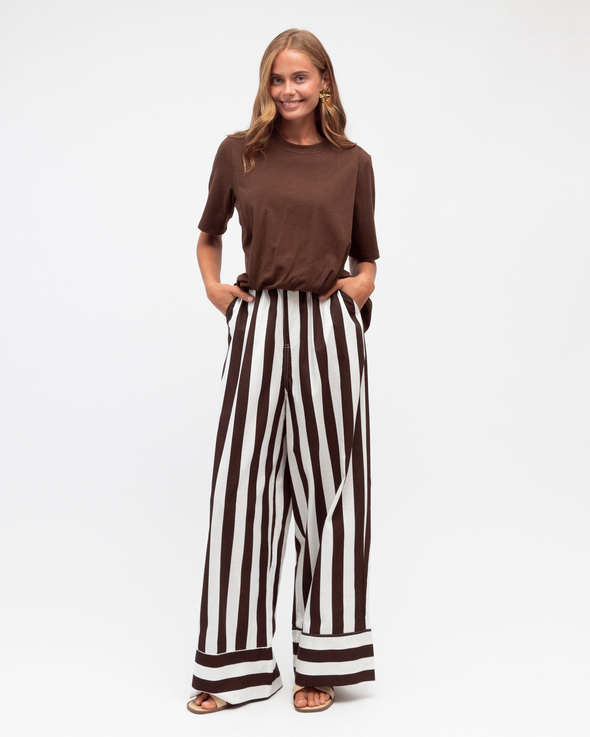 LABEL OF LOVE / RELAXED STRIPPED PANT / LOL70944