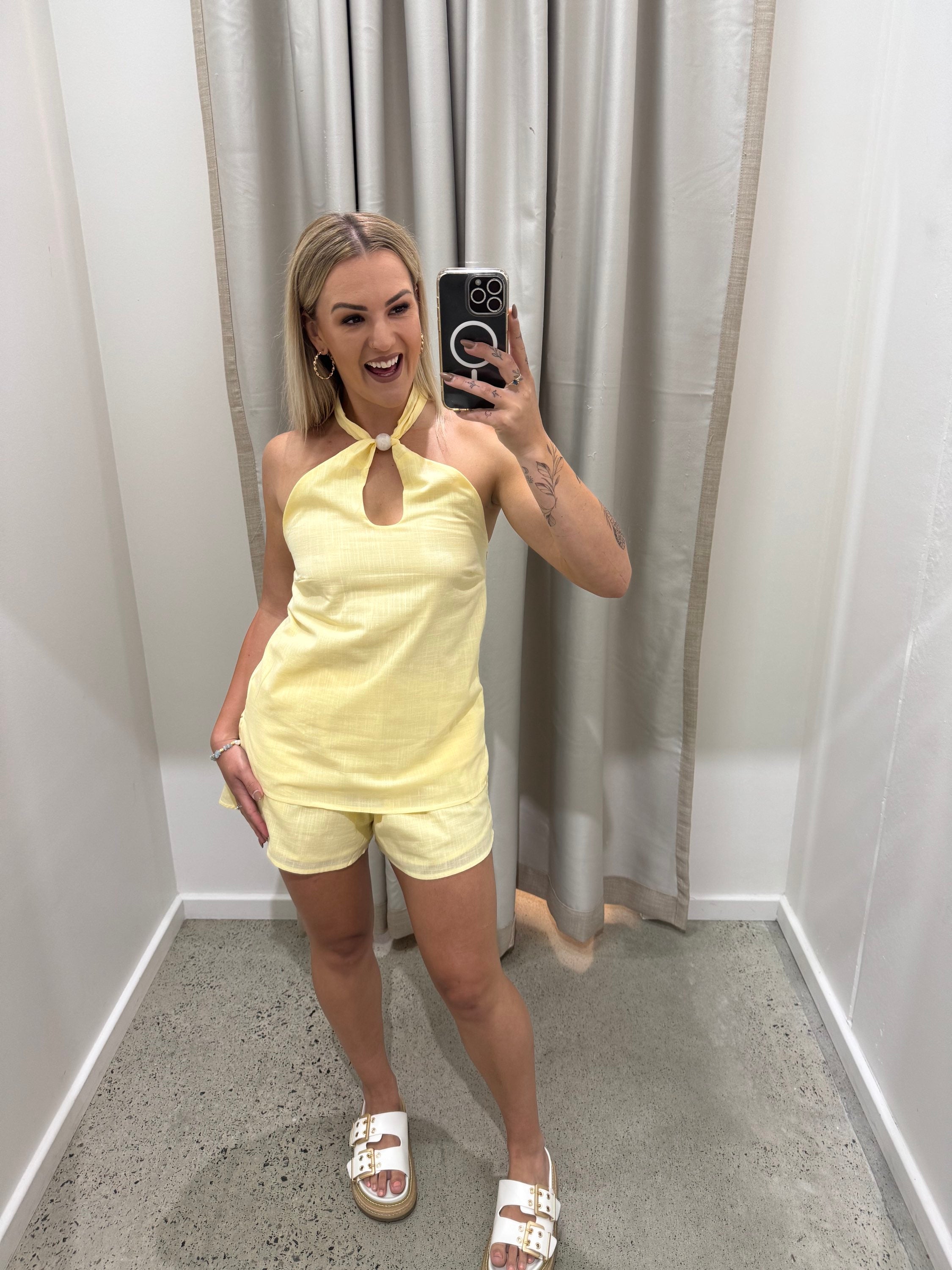 BY FRANKIE / LEMON BEAD SHORTS / 741-4