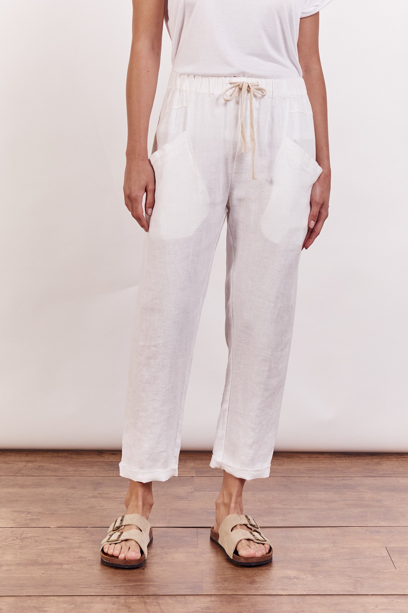 LITTLE LIES / LUXE PANTS /WHITE / S19070401