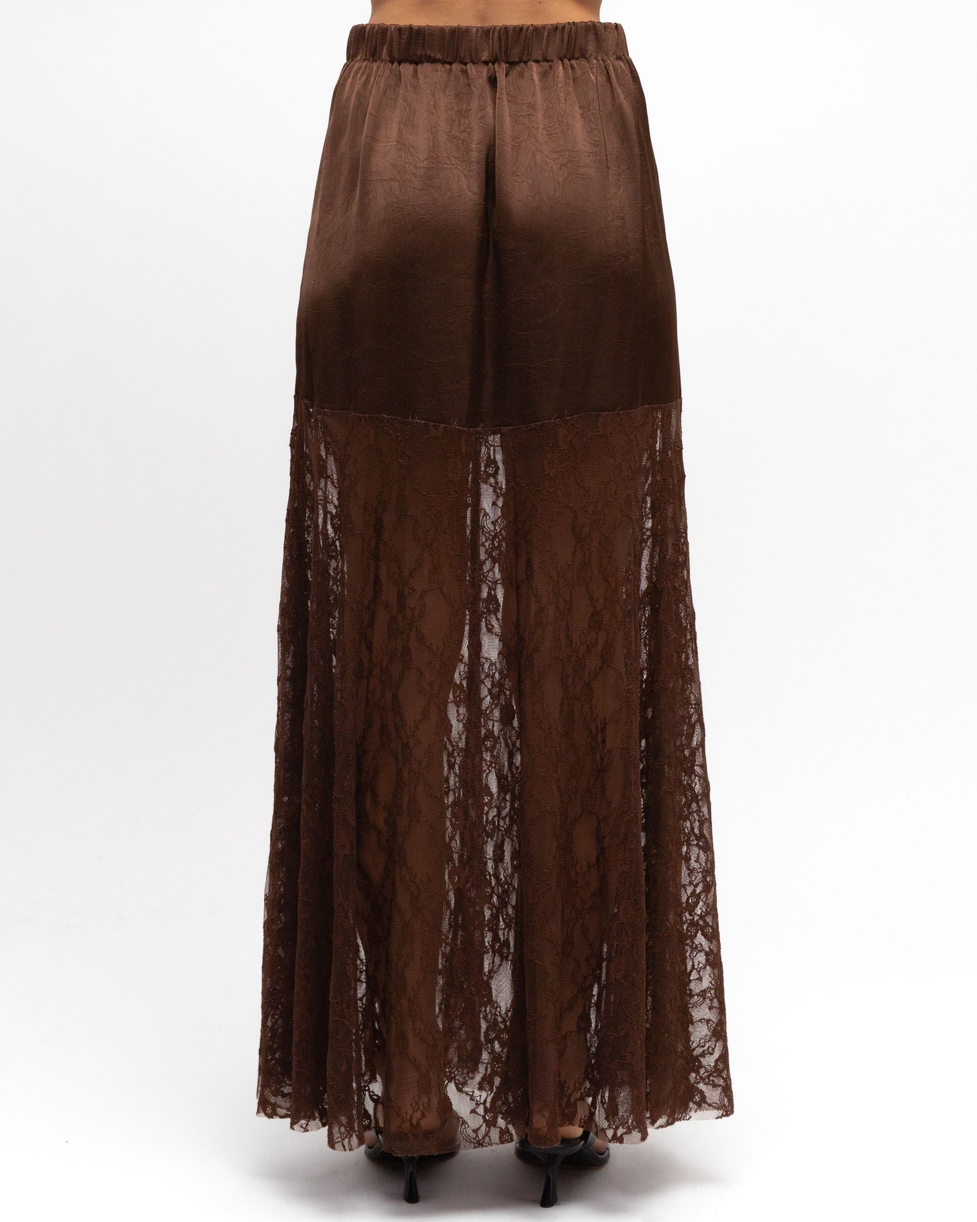 EBBY & I / FADE TO LACE SKIRT / CHOCHOLATE / VV11036
