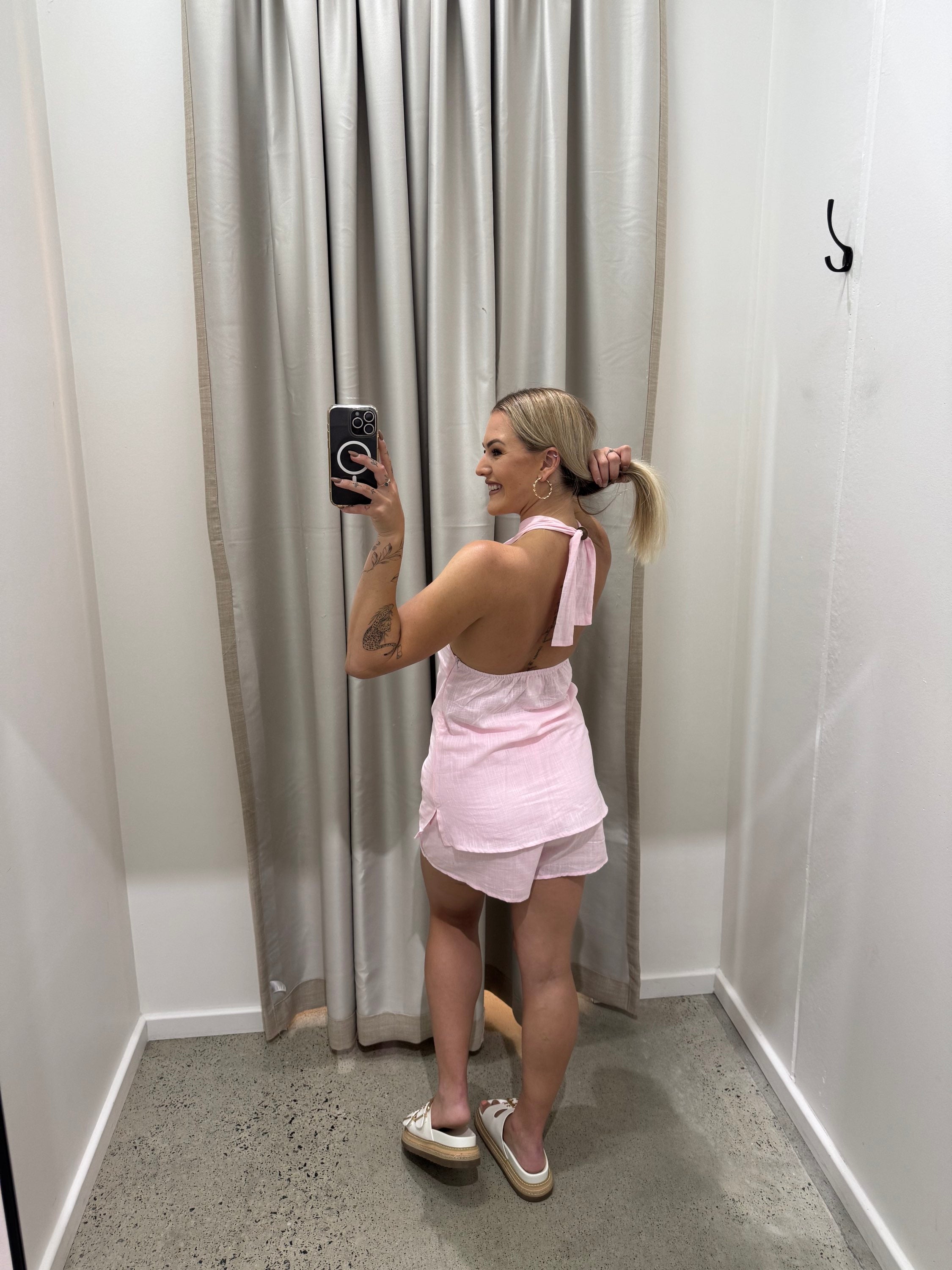 BY FRANKIE / PINK BEAD SHORTS / 741-3