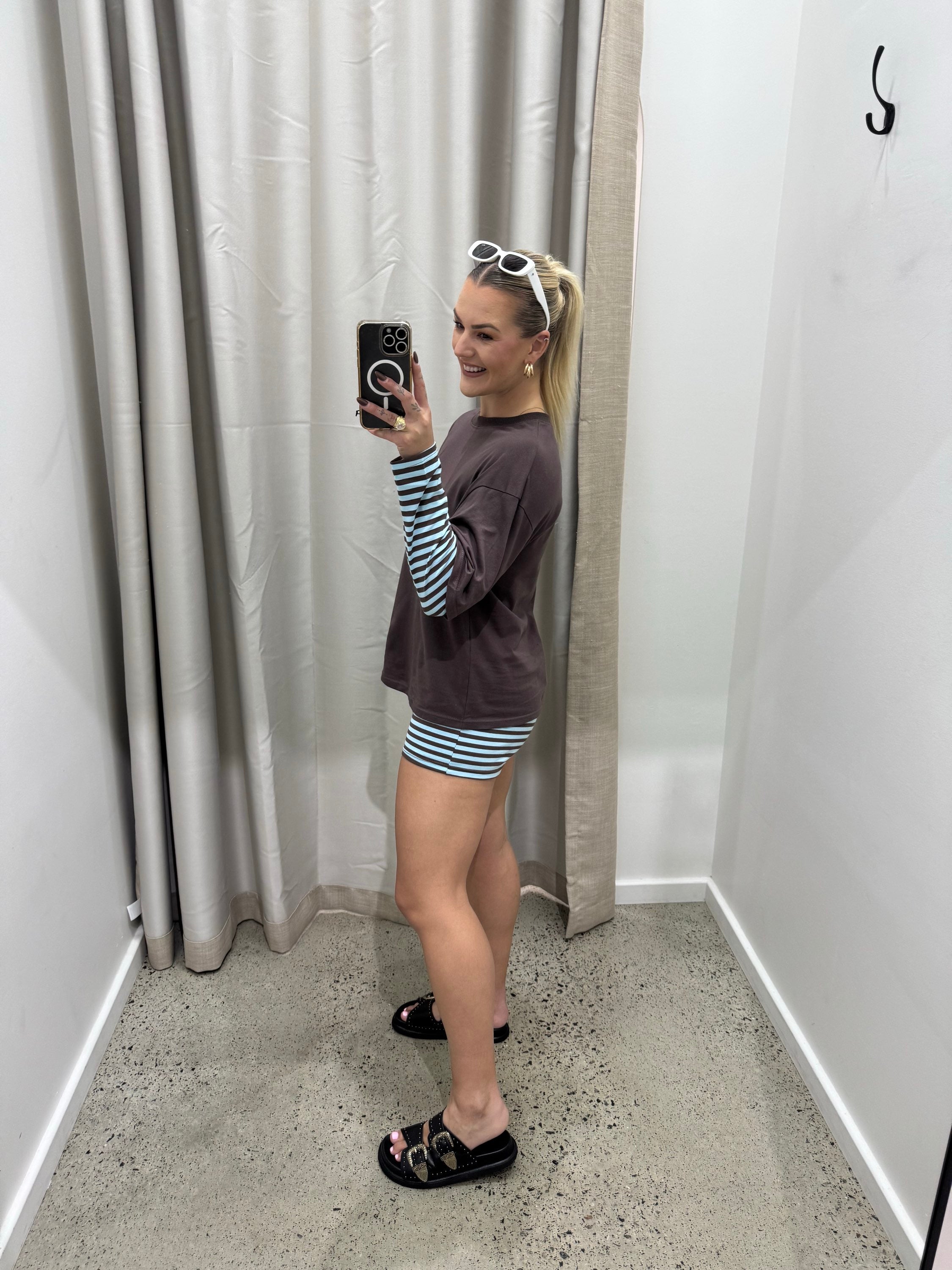BY FRANKIE / BLUE CHOCOLATE L/S TOP / 906-1