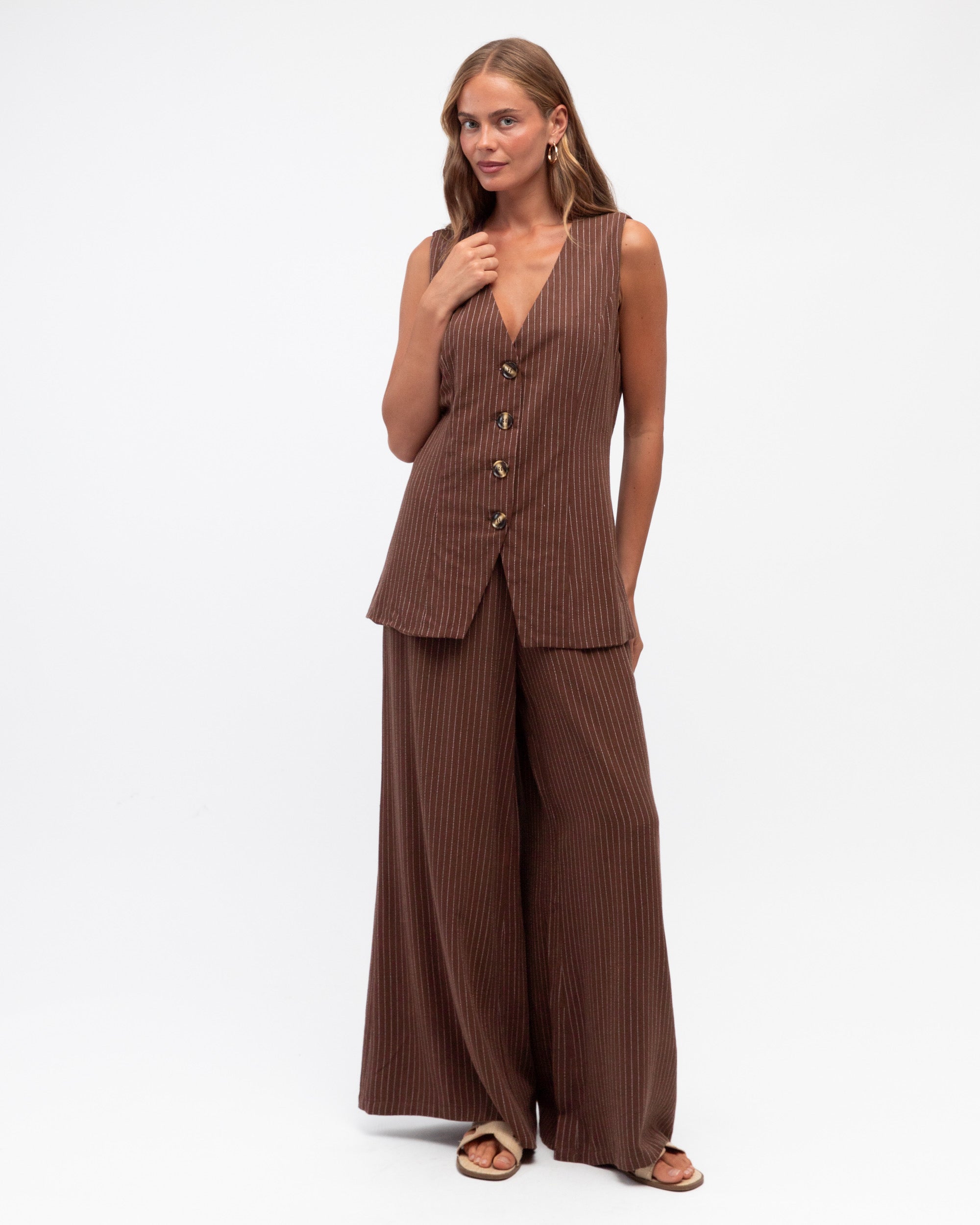 LABEL OF LOVE / STRIPPED CHOC PANTS / LOL70933