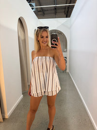 BY FRANKIE / STRAPLESS STRIPE TOP / 739-6
