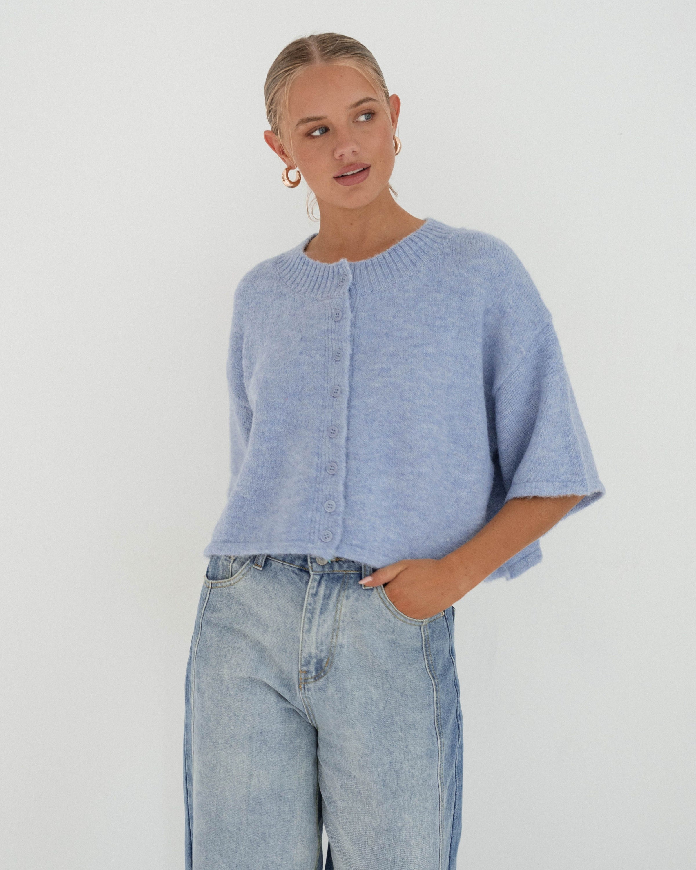 PAPER HEART / SIMONE CARDIGAN / LIGHT BLUE / PH12130