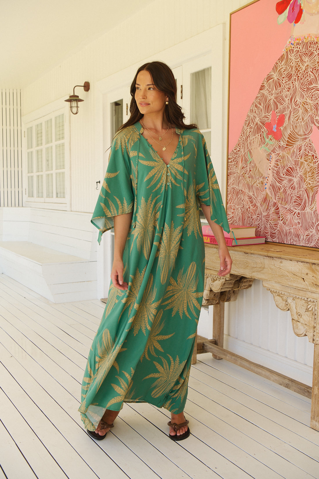 JAASE / ISLAND GREEN DRESS / JAS2108