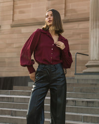 WHITE CLOSET / JOSIE BLOUSE / TFE10060-2