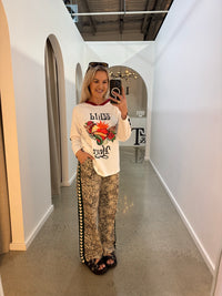 BY FRANKIE / WILD HEARTS TEE / WHITE / 786-6