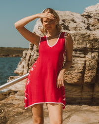 PAPER HEART / SHELLY KNIT DRESS RED / PH13226