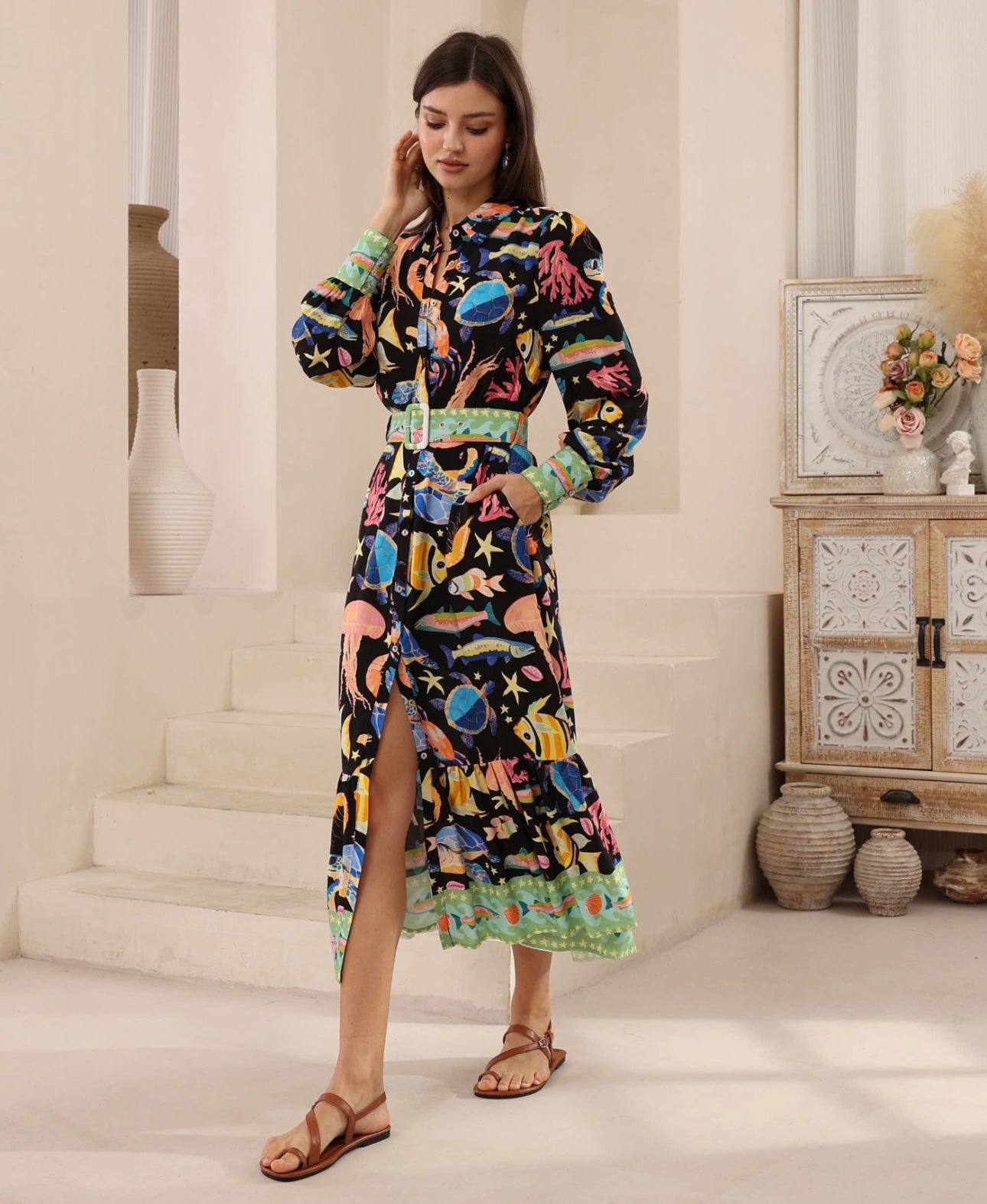 IRIS MAXI / DISCO SEA DRESS / 2012594-5