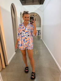 BY FRANKIE / FLORAL OVERSIZED SHIRT /134-5