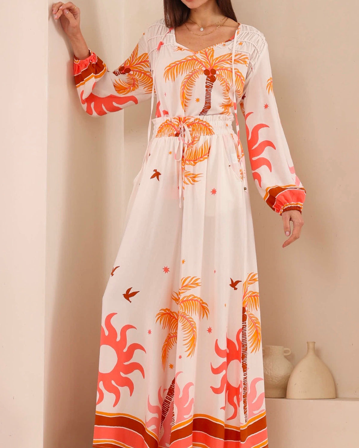 IRIS MAXI / PALM PANT / 203625-191