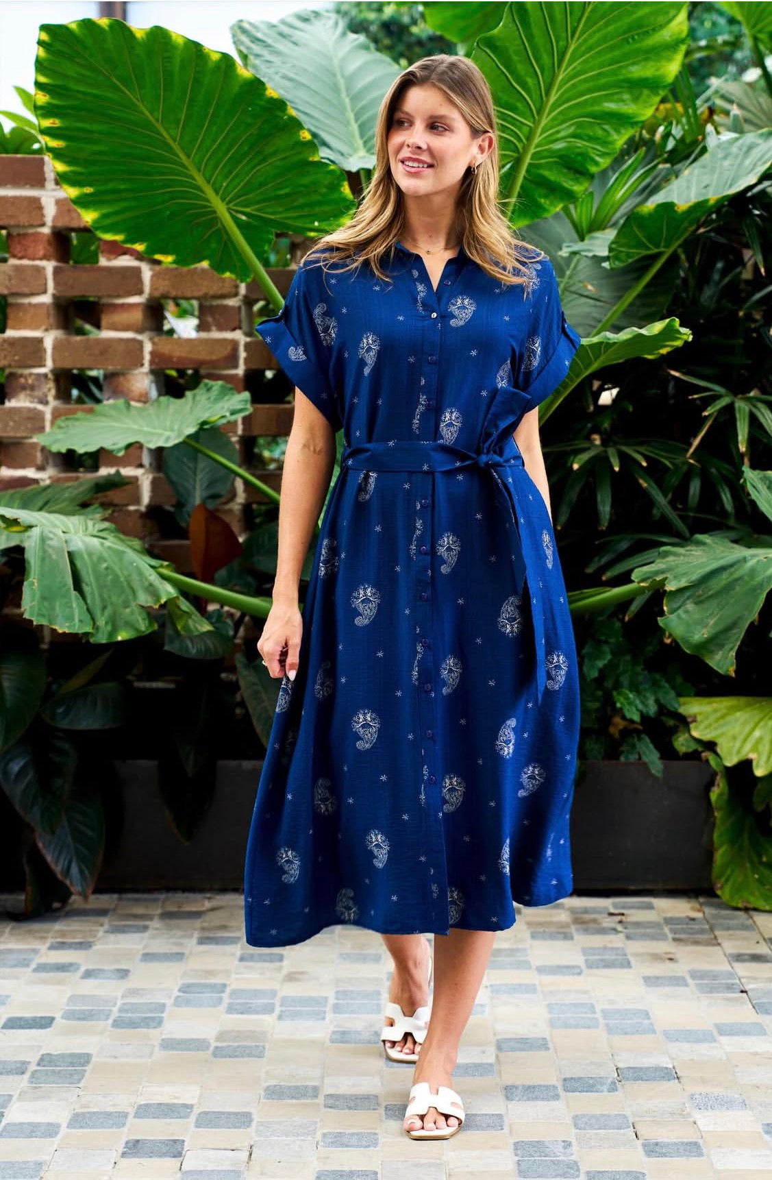 BOHO AUSTRALIA / FLOWER  BLUE DRESS / C25192609
