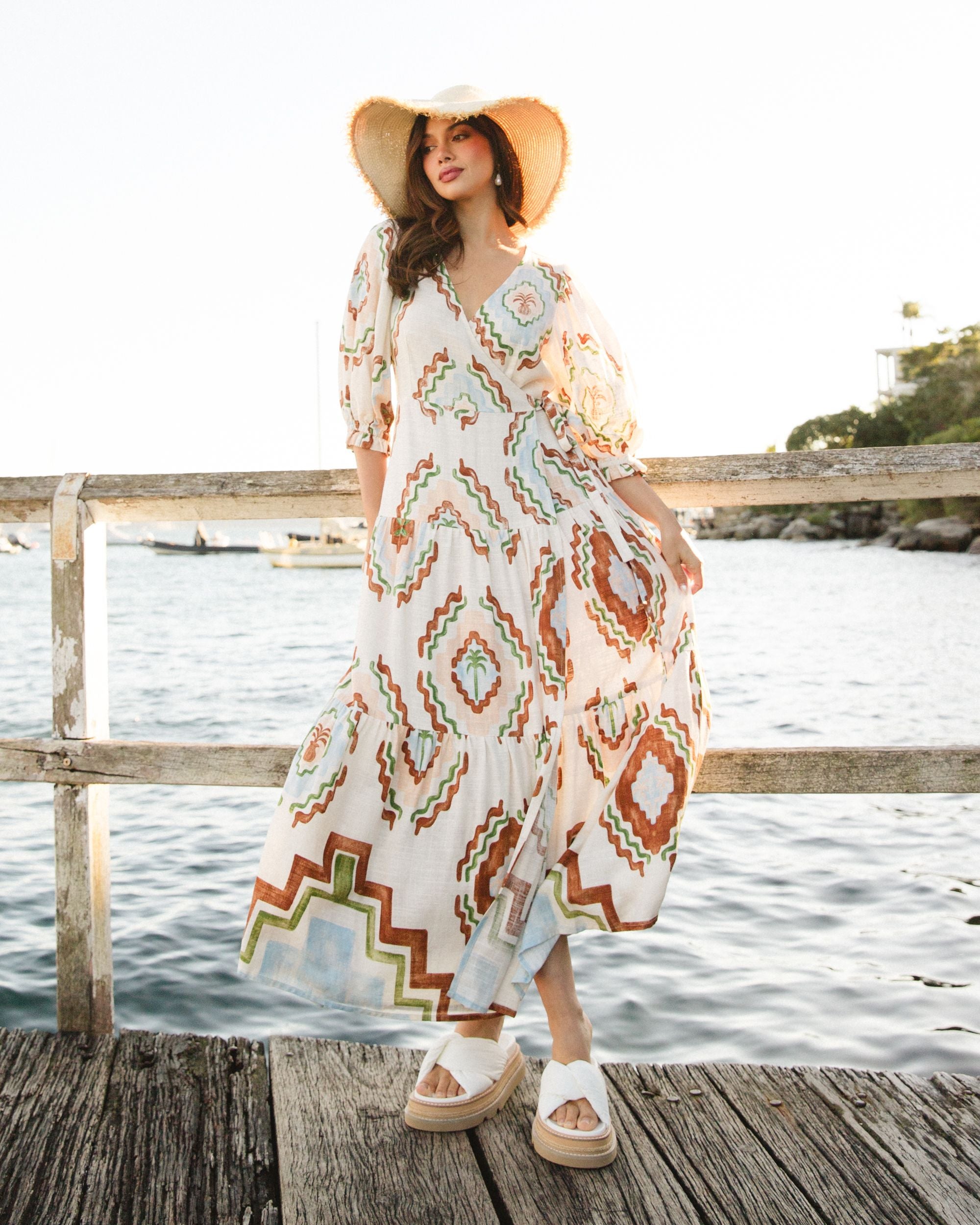 EBBY & I / IDYLL WRAP DRESS / VVNE11249