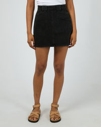 ALL ABOUT EVE / BECCA DENIM SKIRT / BLACK