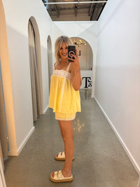 BY FRANKIE / LEMON LACE TOP / 65-1