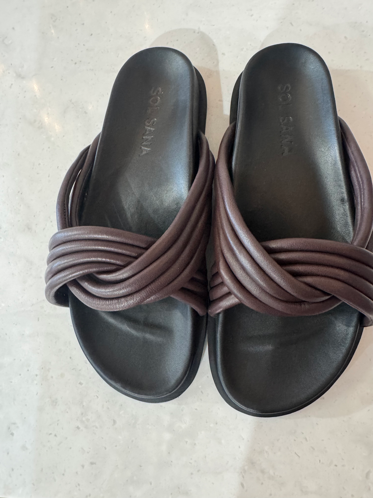 SOL SANA / ESTE FOOTBED SLIDE / MULBERRY