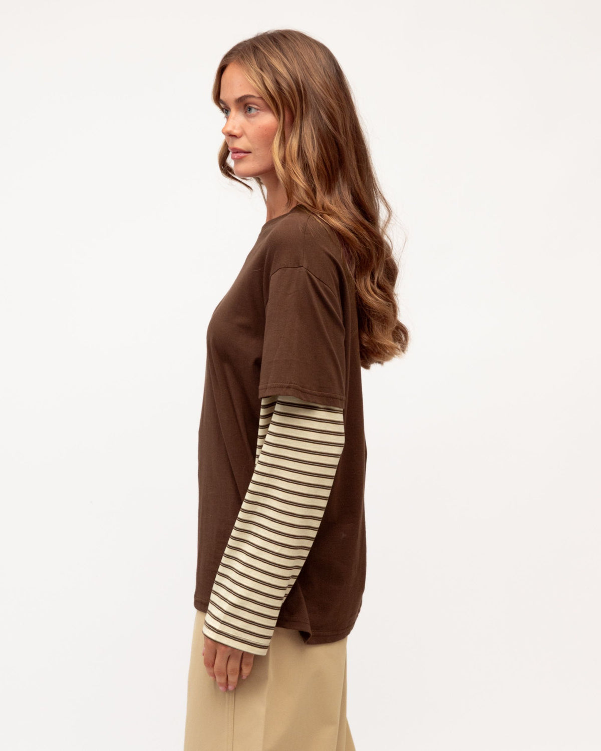 PAPER HEART / SAM CHOCOLATE LAYED TEE / PH14195