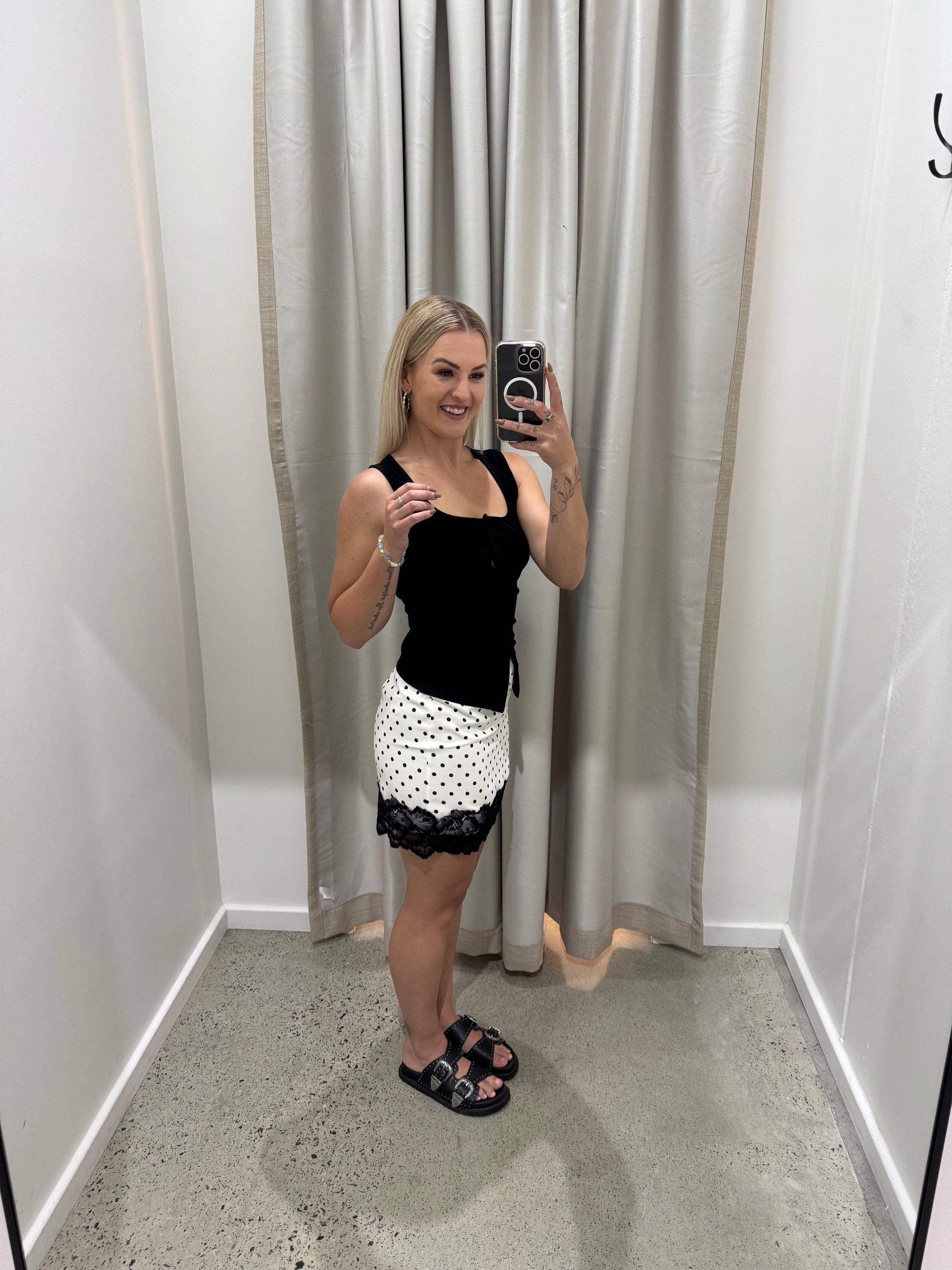 BY FRANKIE / POKA SKIRT CREAM / 56-2