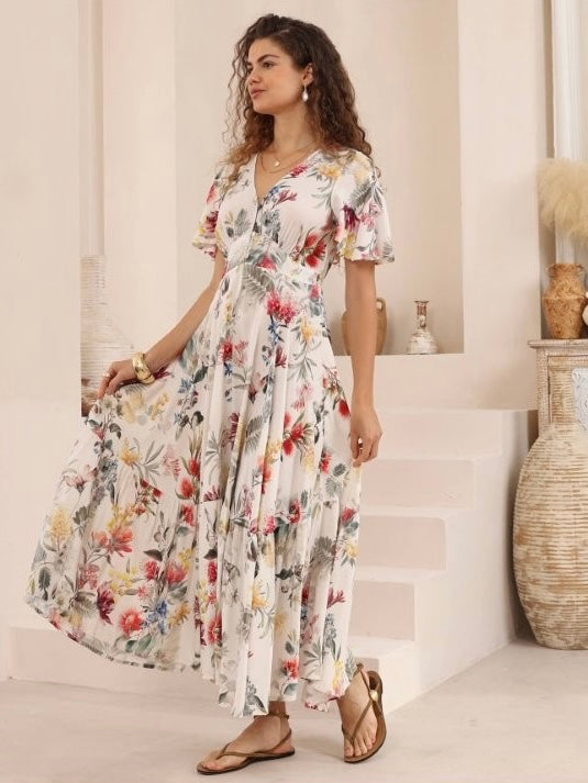 IRIS MAXI / FLOWER DRESS / 2011307-112