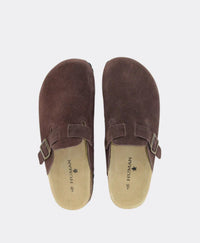 HUMAN / LARA SLIDE / CHOC SUEDE