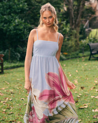 WHITE CLOSET / ISLAND FLORAL MAXI DRESS / TFE10903-1