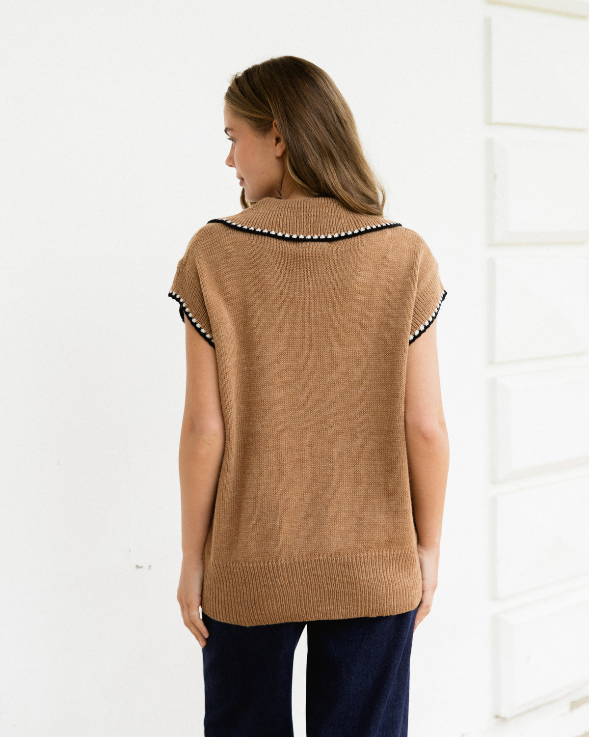 EBBY & I / REMIN VEST / TAN / VV11277