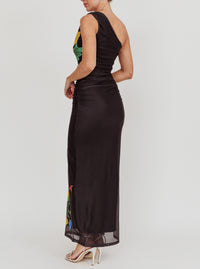 AURA ONE SHOULDER MAXI DRESS