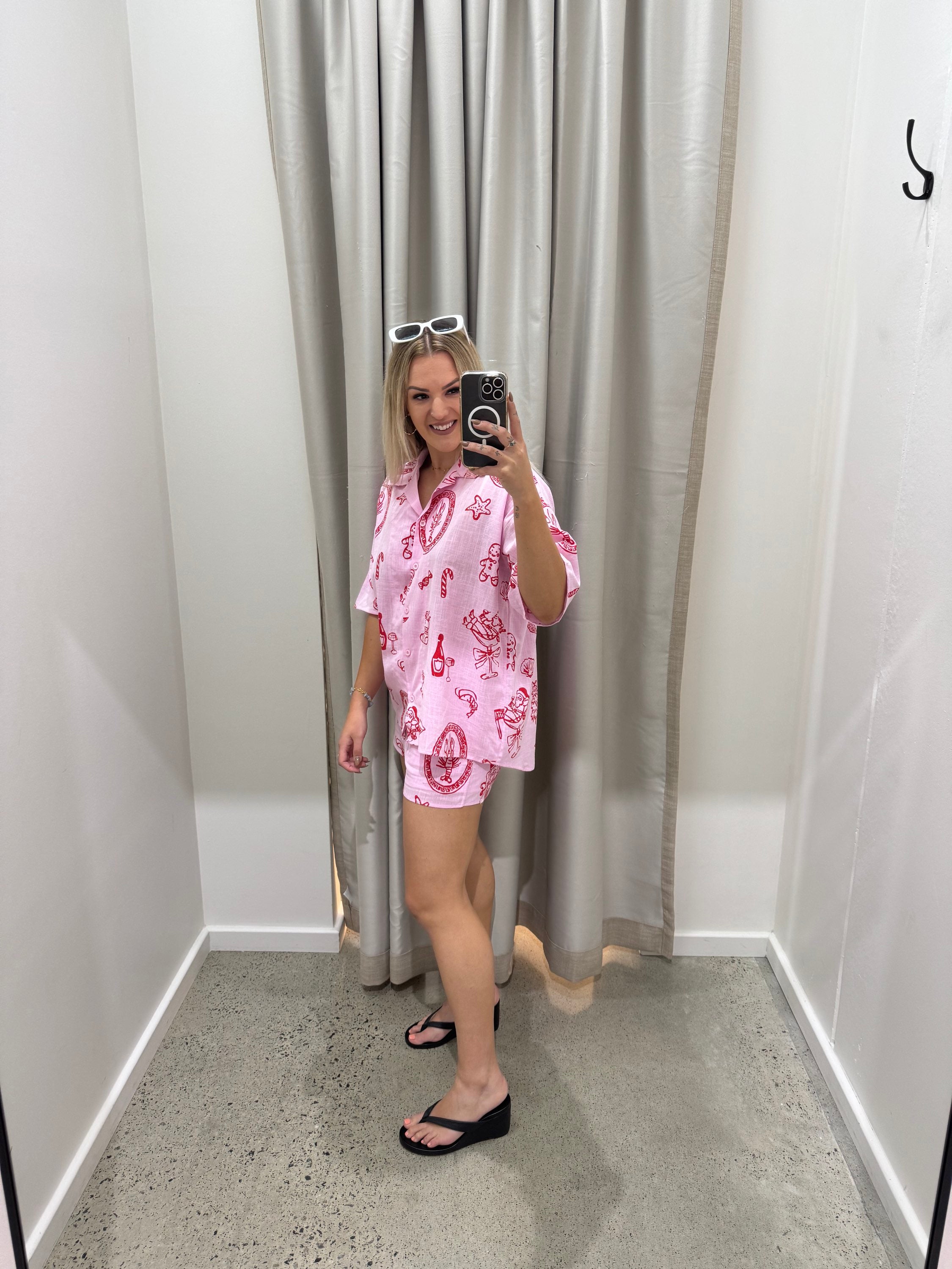 BY FRANKIE / SANTA SHORTS / PINK / 134