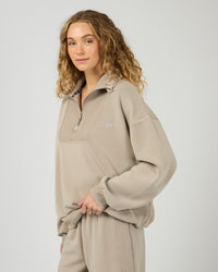 ALL ABOUT EVE ACTIVE / LUXE ACTIVE 1/4 ZIP JUMPER / 6476143.STNE