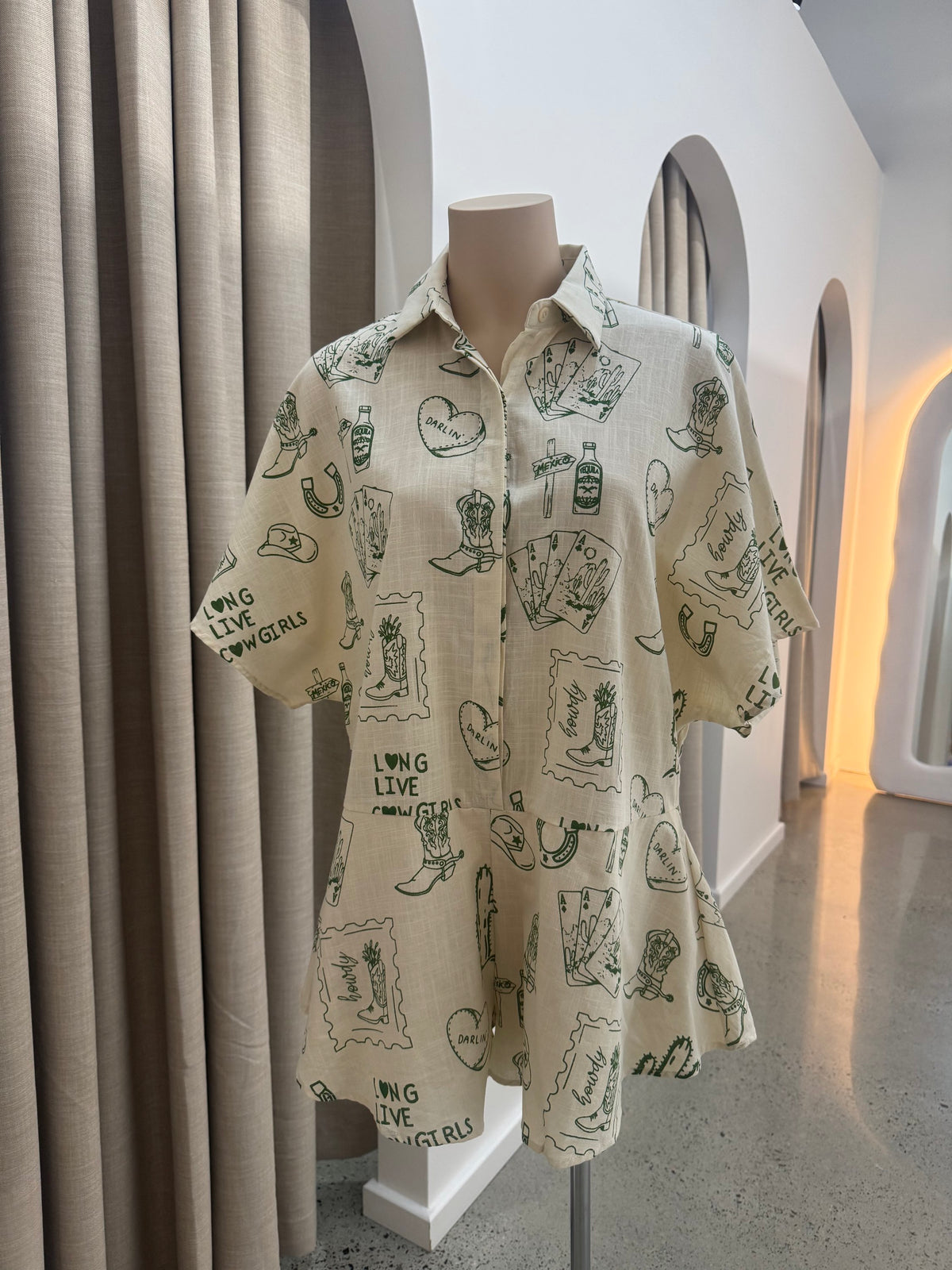 BY FRANKIE / LONG LIVE THE COWGIRL / 1039-82 / PLAYSUIT