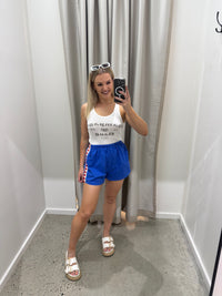 BY FRANKIE/ HEART SHORTS / BLUE / 43-1