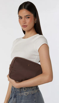 PETE+ JAIN / TAMMI MAKEUP BAG / CHOC