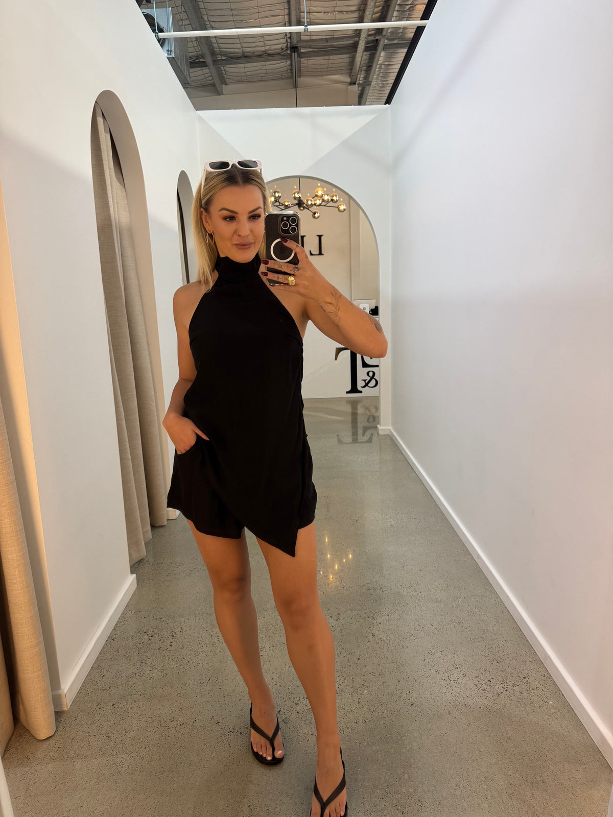 BY FRANKIE / BLACK SHEER TOP / 580-1