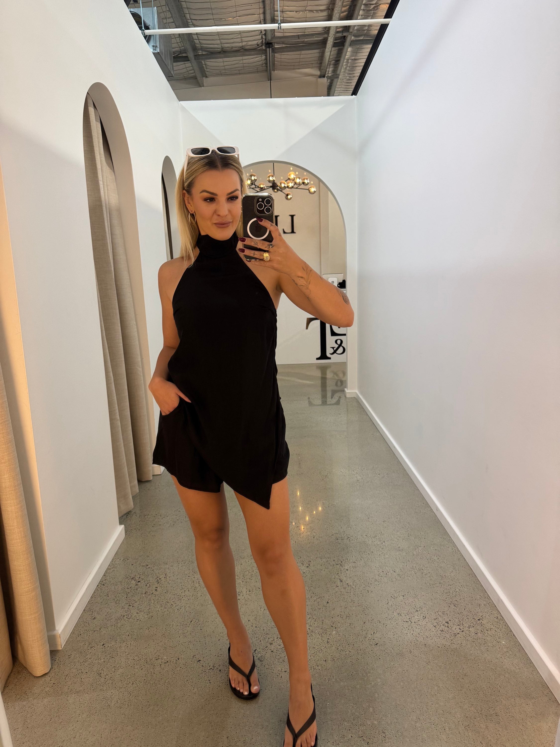 BY FRANKIE / BLACK SHEER TOP / 580-1
