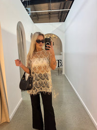 BY FRANKIE / GOLD OVERSIZED TASSEL SEQUIN / 231-13