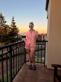 BY FRANKIE / PEACH SHORTS / 10-10