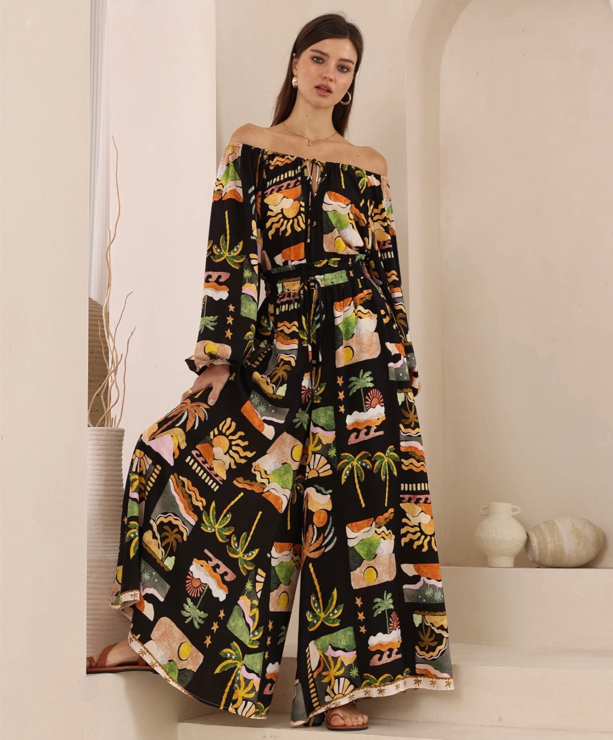 IRIS MAXI / TROPICAL PANTS / 203625-197