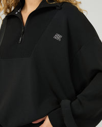 ALL ABOUT EVE / LUX ACTIVE 1/4 ZIP JUMPER / 6476143.blk