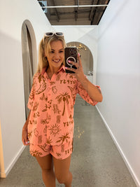 BY FRANKIE / GYPSY SEA SHIRT PEACH / 10-4