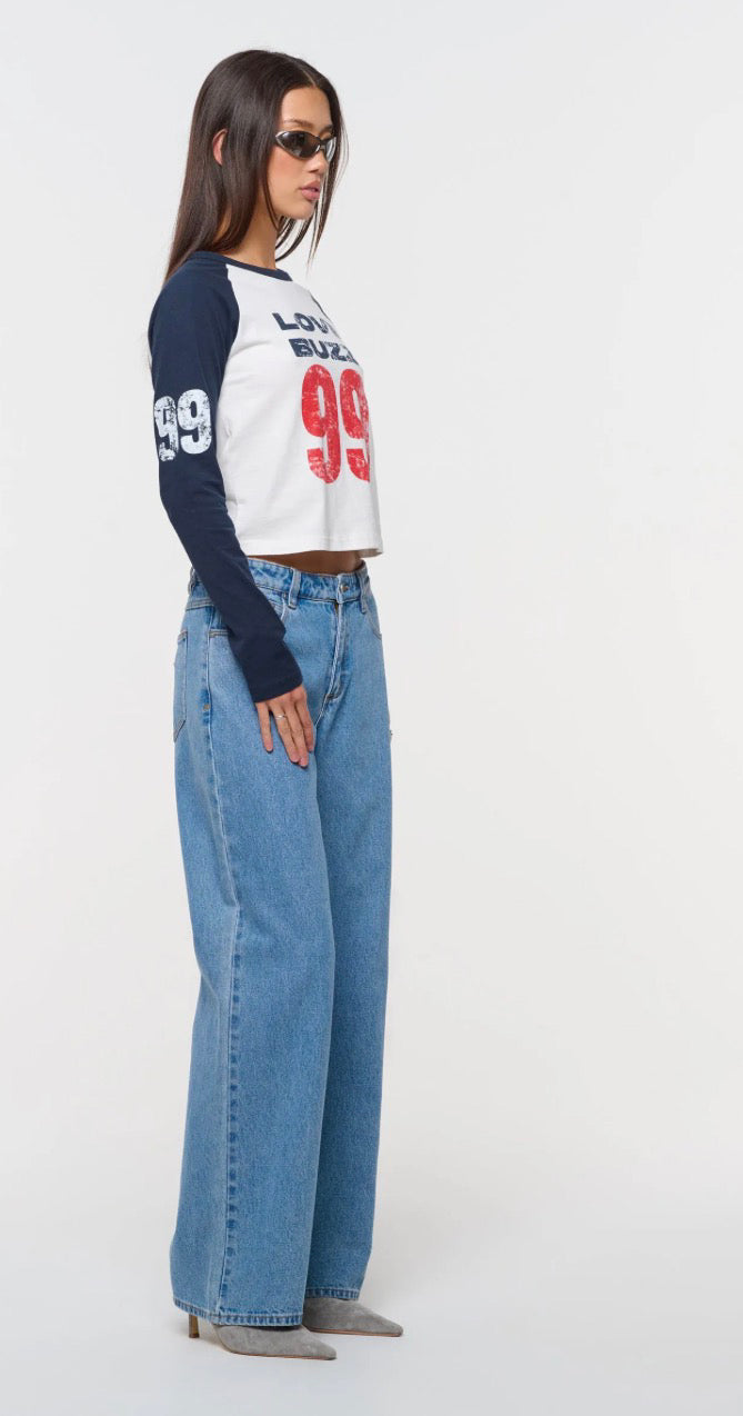 ABRAND / LOVE BUZZ RAGLAN TEE / A62T10