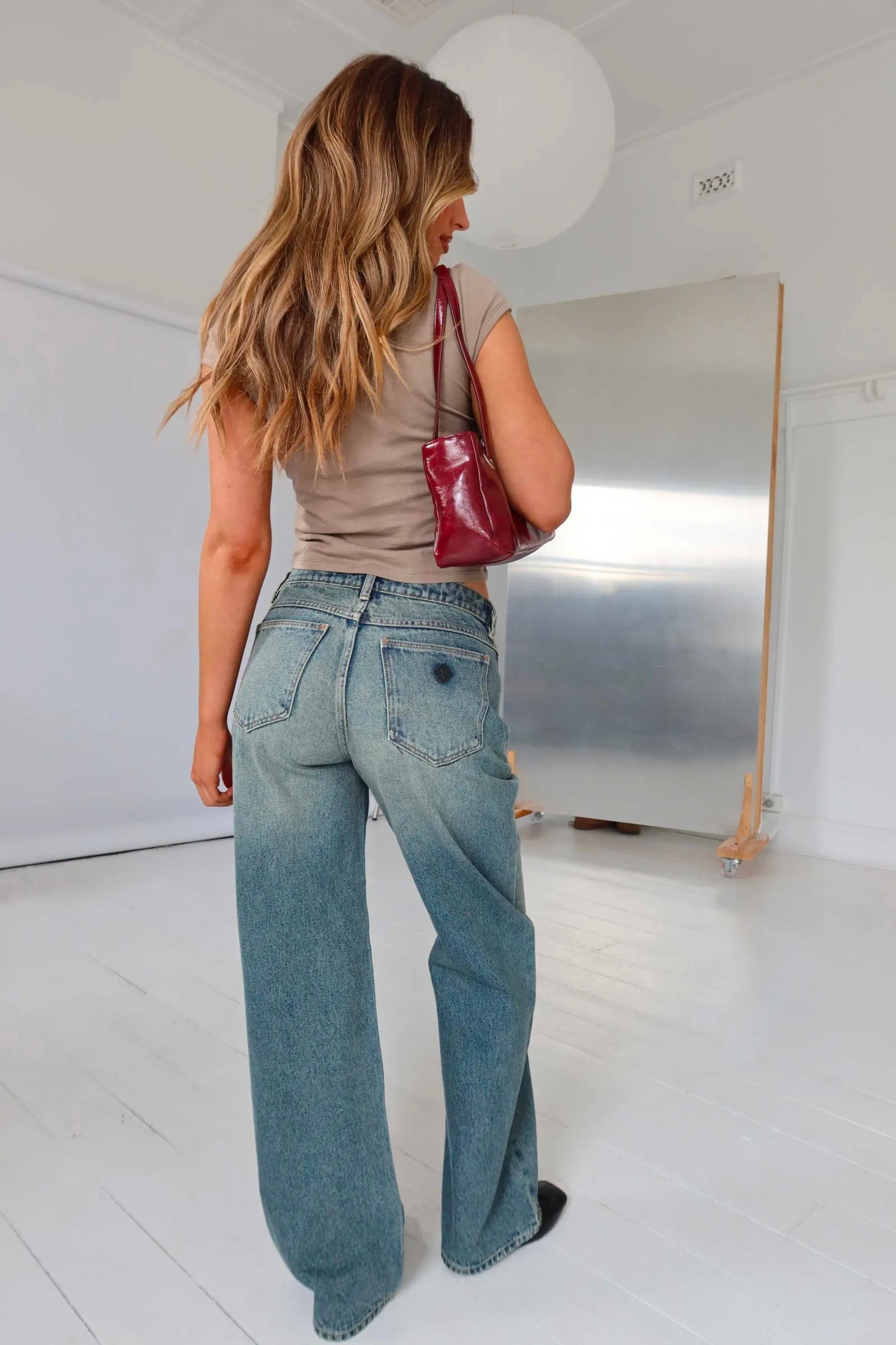 ABRAND / LINDSEY 95 MID BAGGY / JEANS