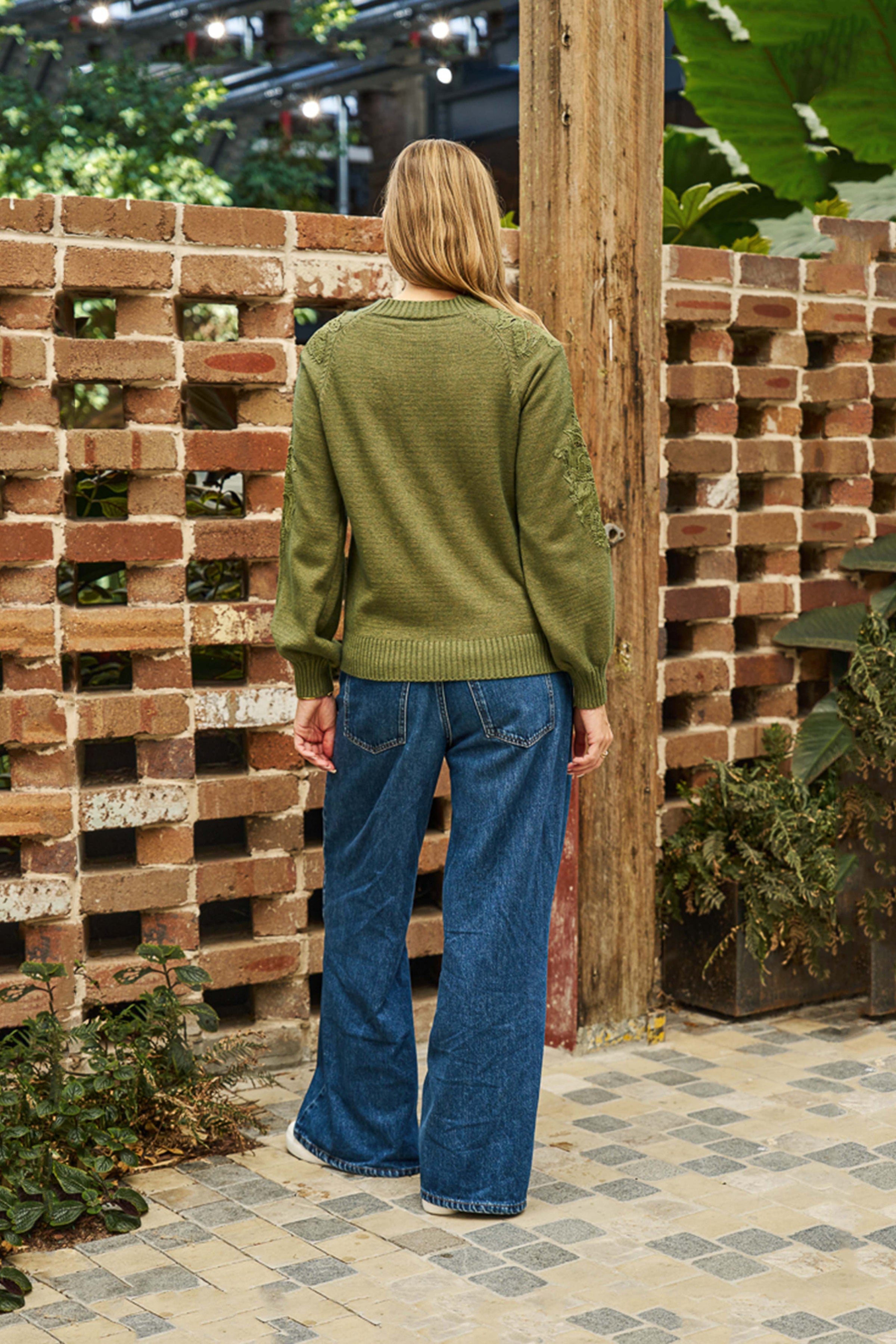 BOHO AUSTRALIA / REUBEN SWEATER / KHAKI / BK26466006