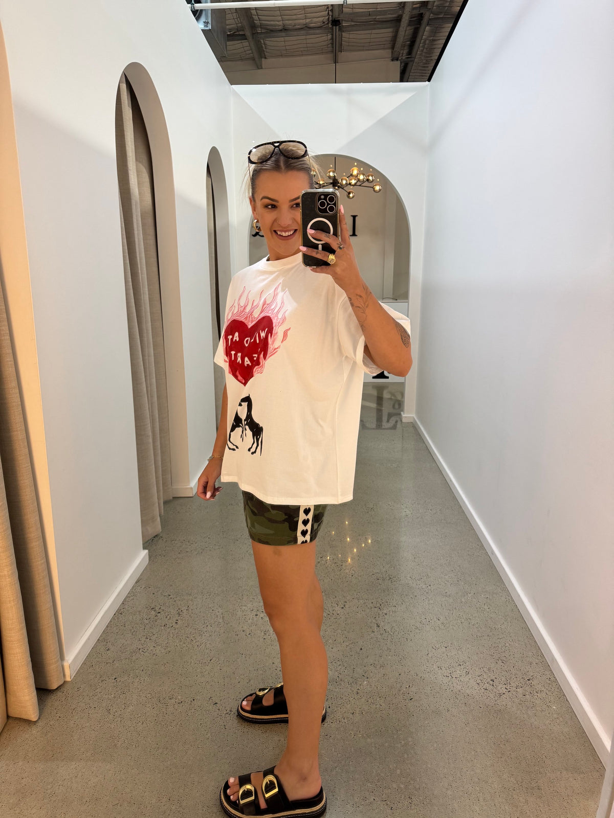 BY FRANKIE / WILD AT HEART TEE / WHITE / 610-33